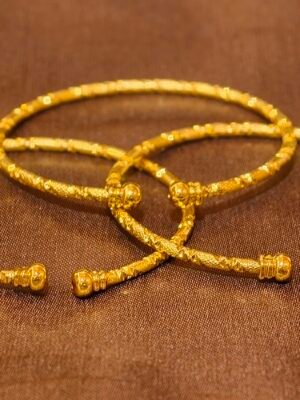 Gold-Plated Filigree Bangles