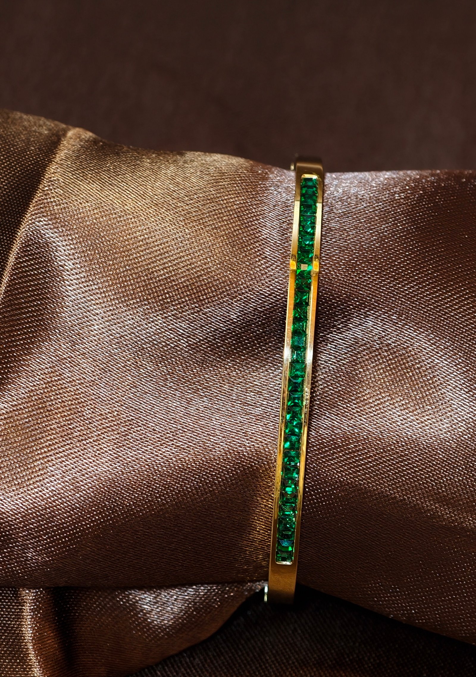 Emerald Green Rhinestone bracelet