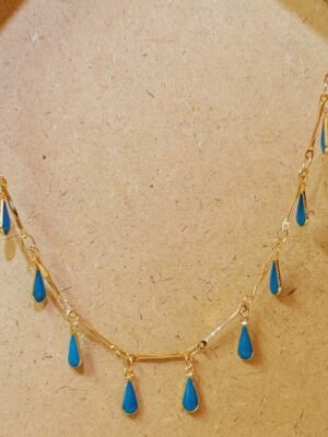 Teardrop Station Necklace