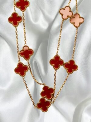 Double Layer Clover  Necklace