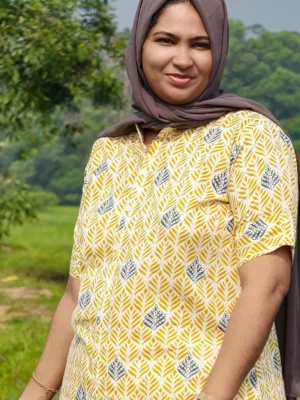 Millennial Women Leaf Print Cotton Co-ord Set | Modest Daily Wear