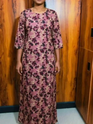 FLORAL NIGHTY - WITH SHAWL