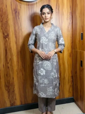 Mushroom  Cotton Co-ord Set