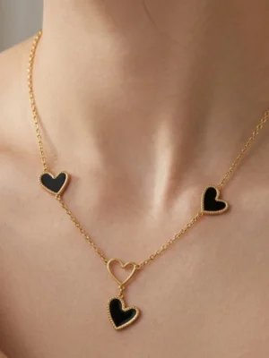Heart necklace- Anti-tarnish