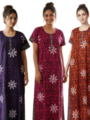 Chunkidi Batik print nighty : Cotton