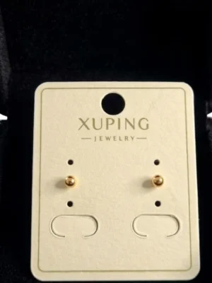 Xuping Jewelry Contemporary Round Shaped Stud Earrings