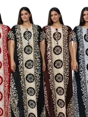 Chunkidi block print nighty  :  Cotton