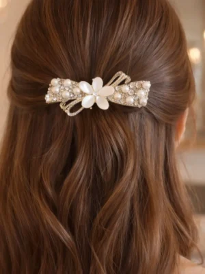 French barrette hair clip metal material
