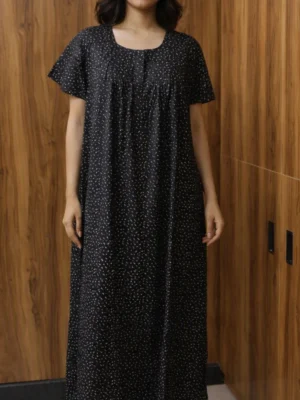 Lightweight dotted printed nightwear for women
