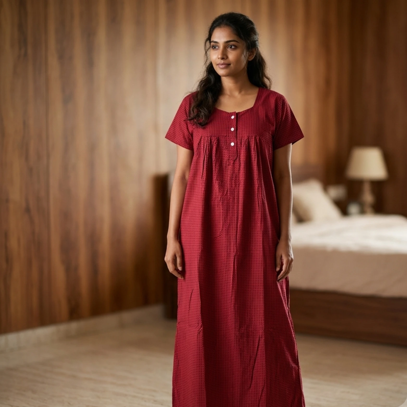 Red Classic Comfort Nighty