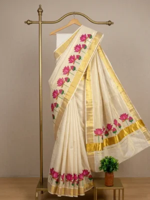 TISSUE LOTUS SET SAREE