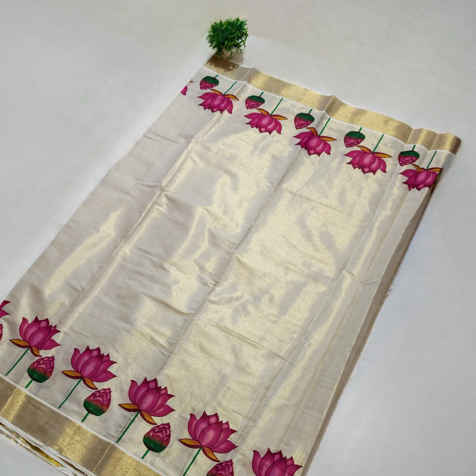 TISSUE LOTUS SET SAREE - Image 3