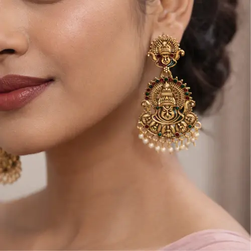 Kathakali Gold Earrings