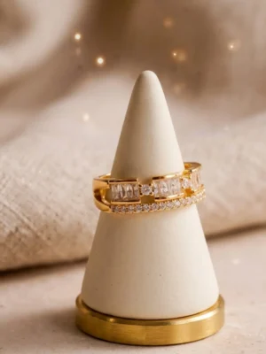 Baguette‑AD STONES - Lightweight daily wear ring