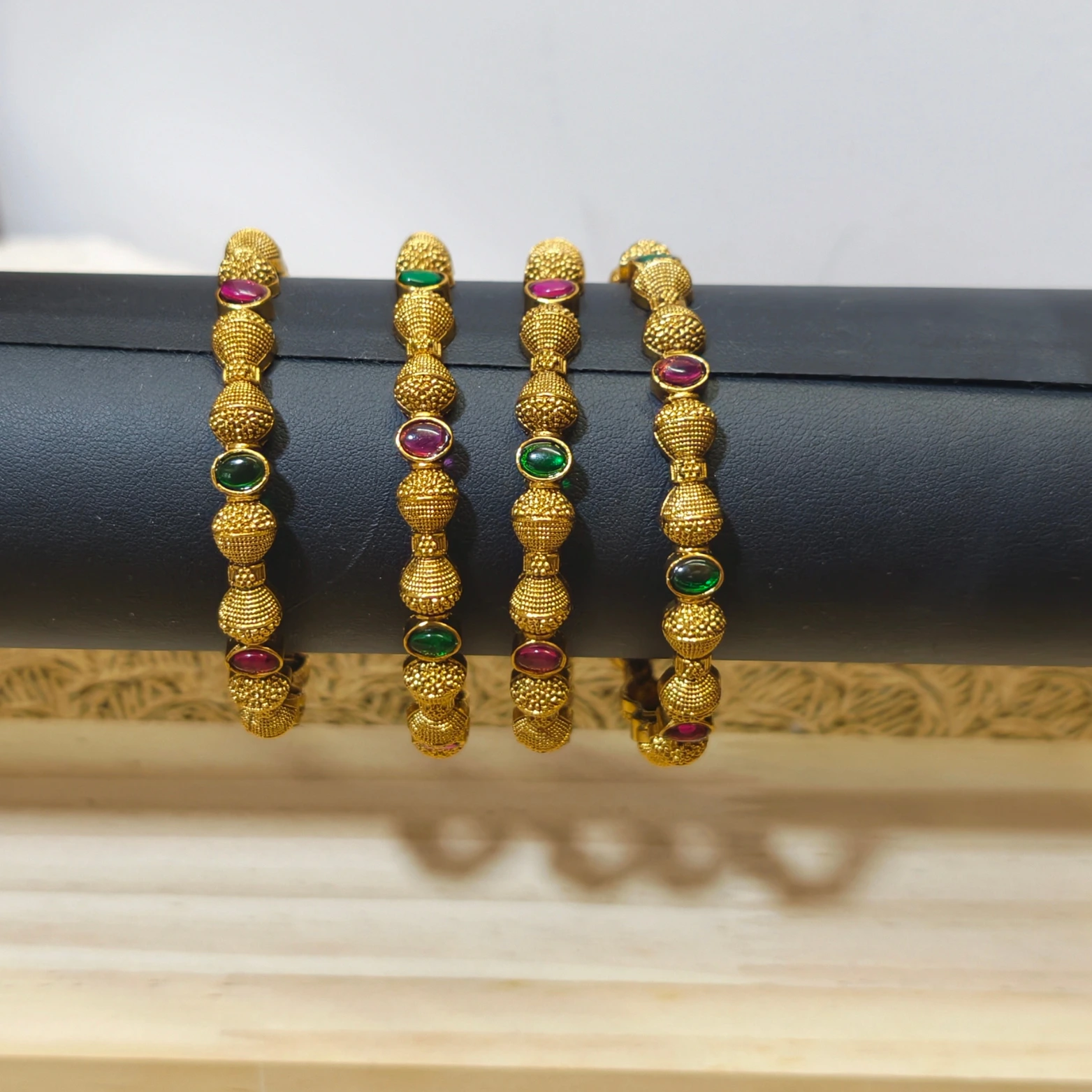 Traditional charm with modern shine — Minah26 gold bangles. - Image 2