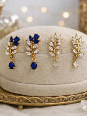 Laurel Leaf Teardrop Earrings